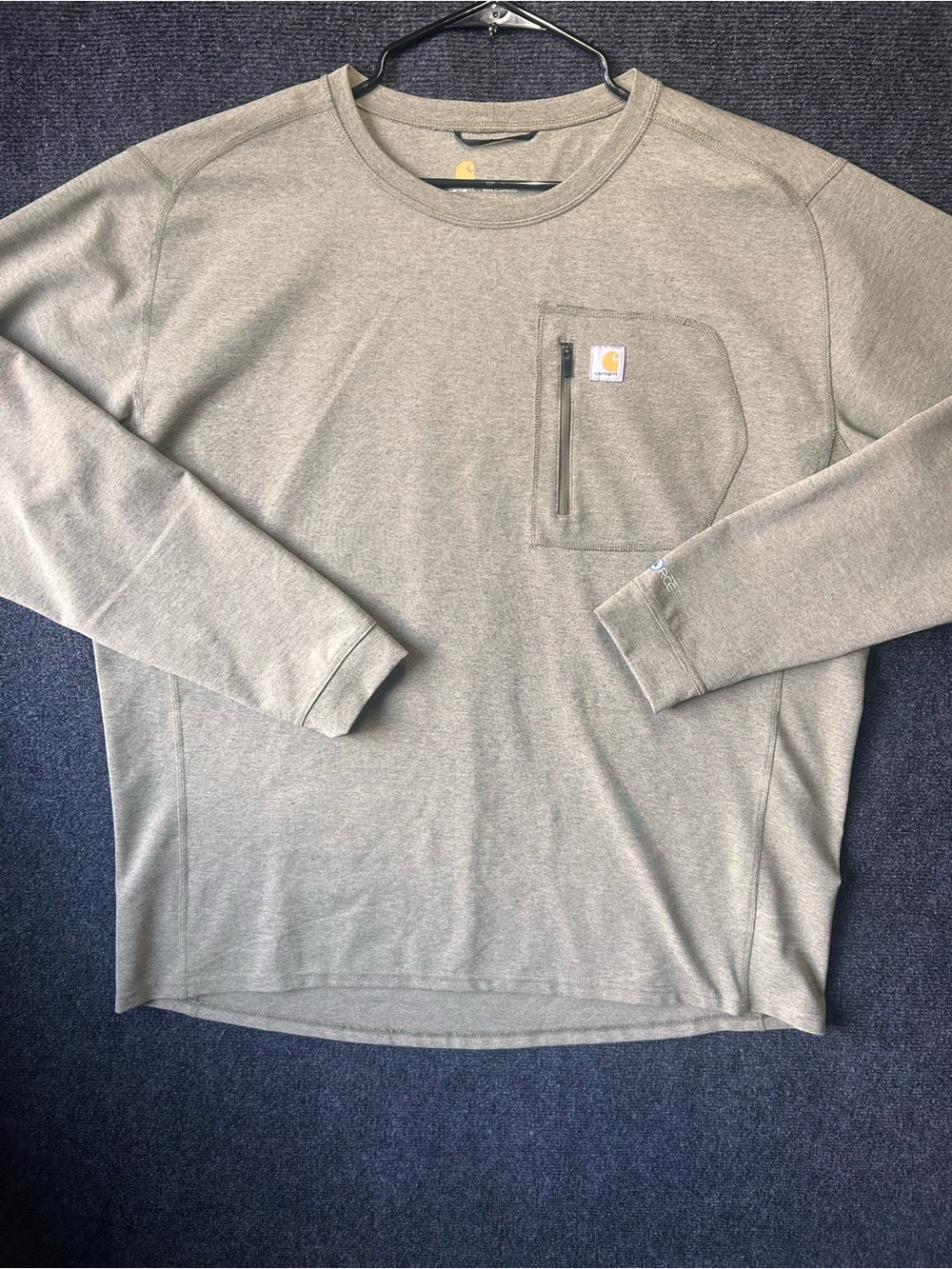 Carhartt Men’s 3XL Gray Long Sleeve Pocket T-Shirt